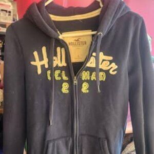 Hollister Dark Navy “Del Mar 22” Hoodie Vintage (Large)